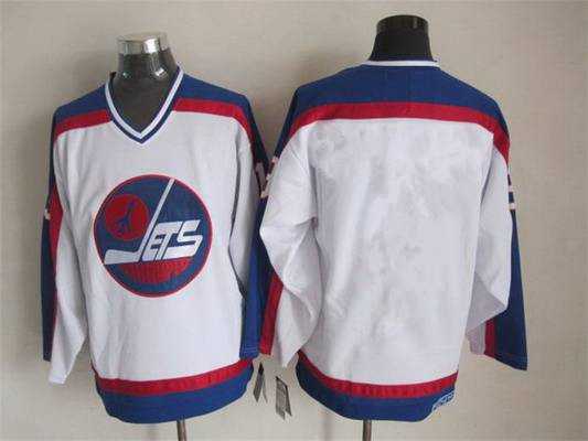 Men%27s Winnipeg Jets Blank 1979-80 White CCM Vintage Throwback Jersey